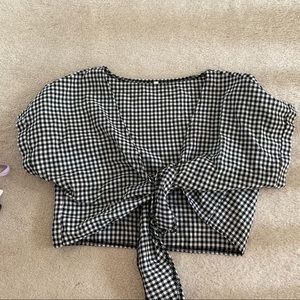 shein tie crop top